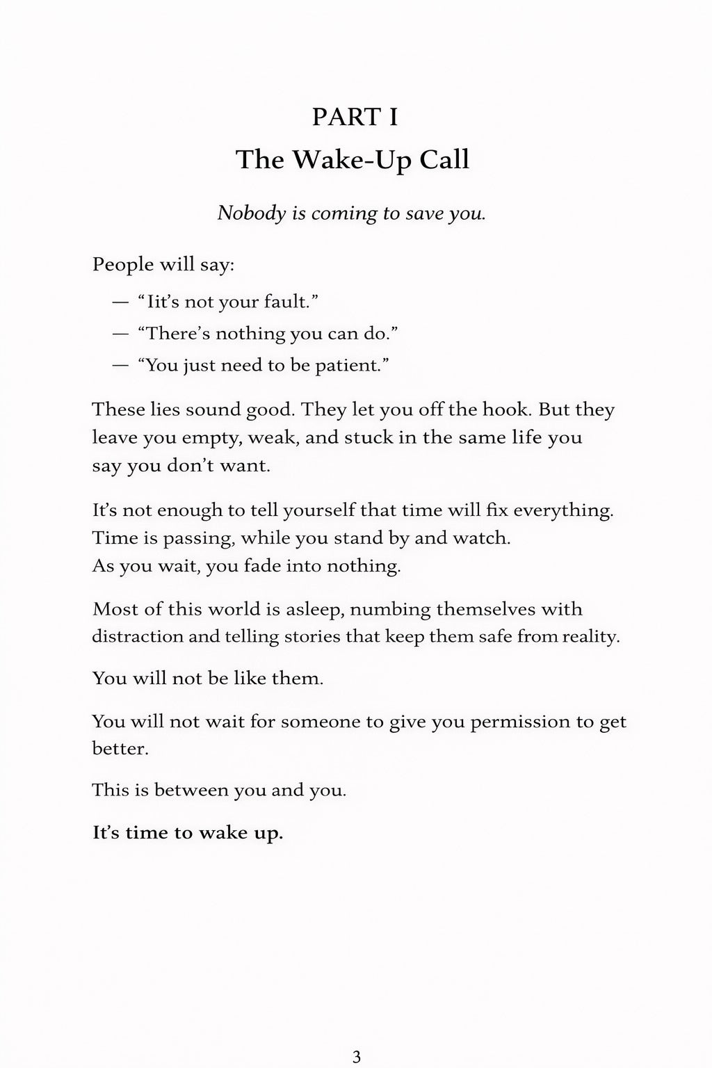 No Excuses: The Path to Becoming the Person Who Never Quits