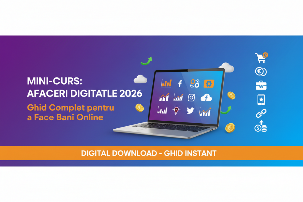 Mini-Curs Afaceri Digitale 2026 | Ghid complet pentru a face bani online