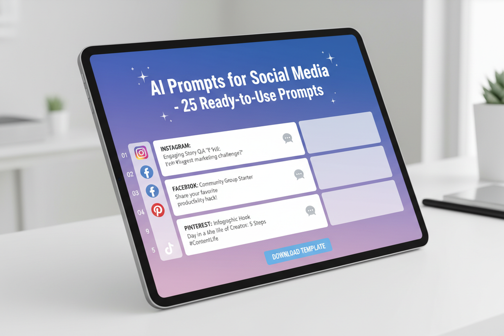 AI Prompts for Social Media | 25 Ready-to-Use Prompts