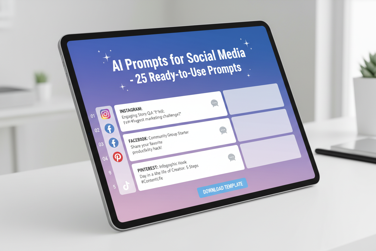 AI Prompts for Social Media | 25 Ready-to-Use Prompts