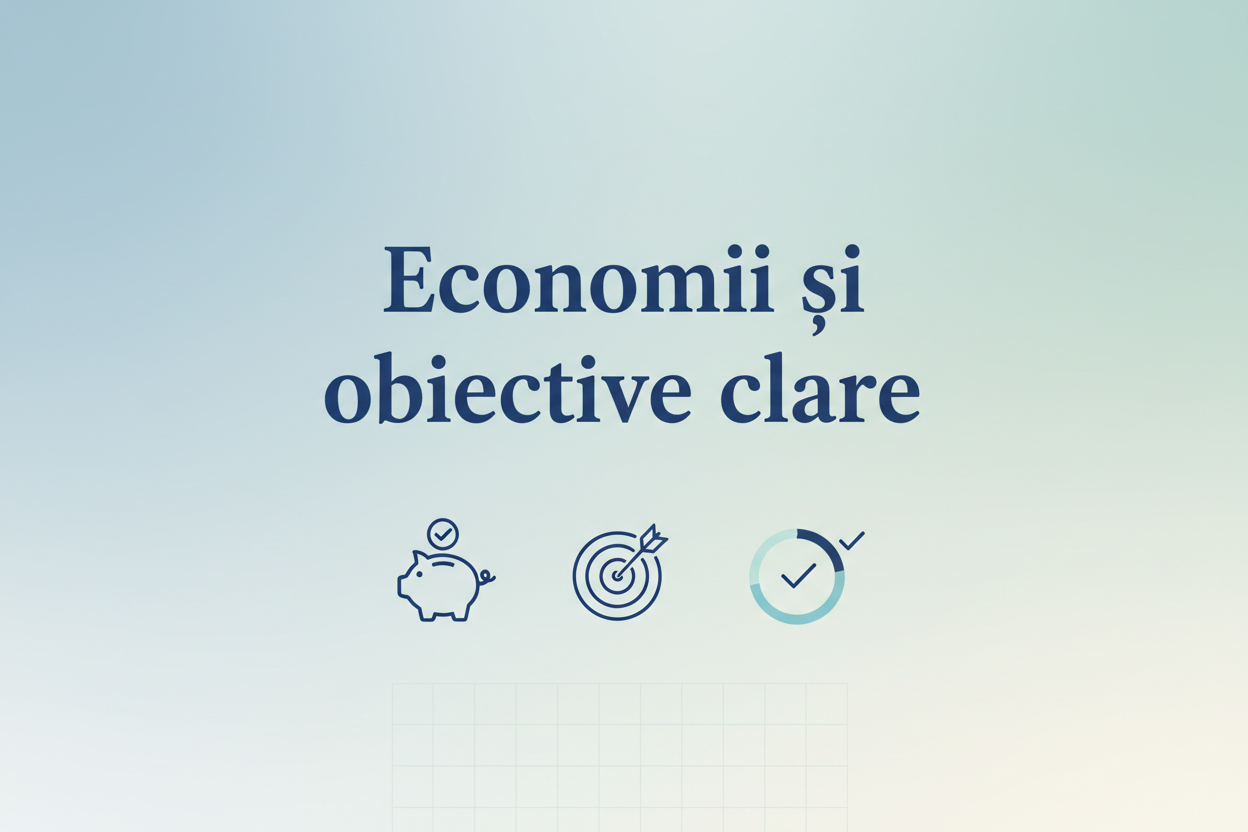 Economii și obiective clare in romana sa scrie